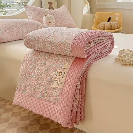 91家纺网 家纺一手货源 找家纺 （总）梦依依 2025新款40支全棉豆豆被大豆被夏被春秋被子被芯 加微信送买家秀