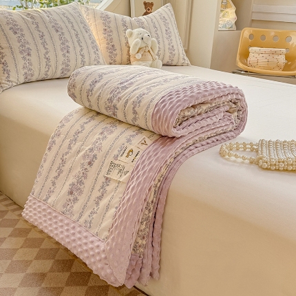 91家纺网 家纺一手货源 找家纺 （总）梦依依 2025新款40支全棉豆豆被大豆被夏被春秋被子被芯 加微信送买家秀