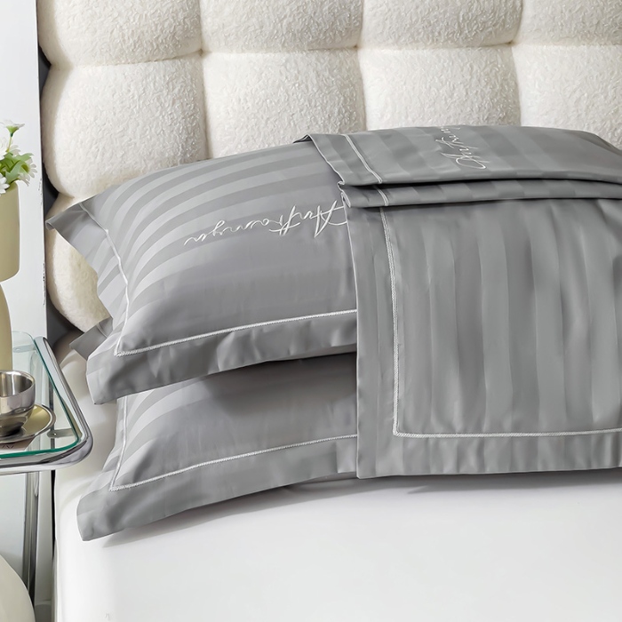 91家纺网 家纺一手货源 找家纺 （总）品乐2025新款60支长绒棉龙纹全棉刺绣枕套