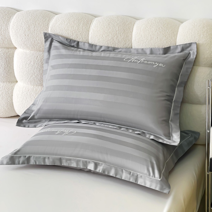 91家纺网 家纺一手货源 找家纺 （总）品乐2025新款60支长绒棉龙纹全棉刺绣枕套