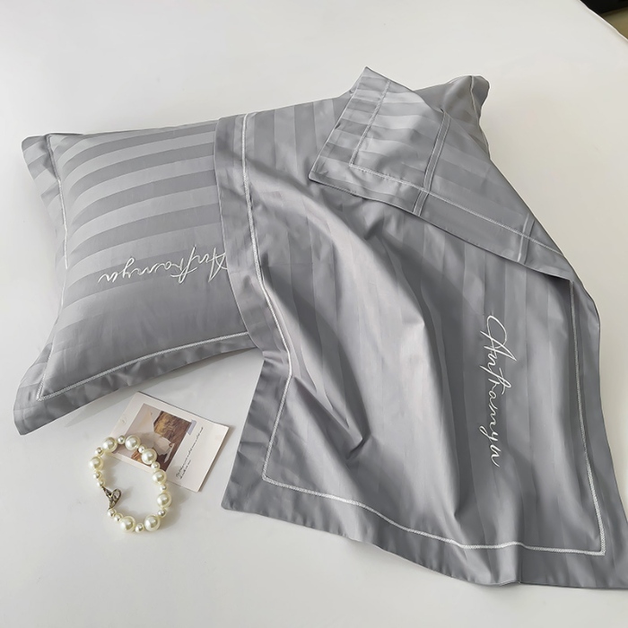 91家纺网 家纺一手货源 找家纺 （总）品乐2025新款60支长绒棉龙纹全棉刺绣枕套