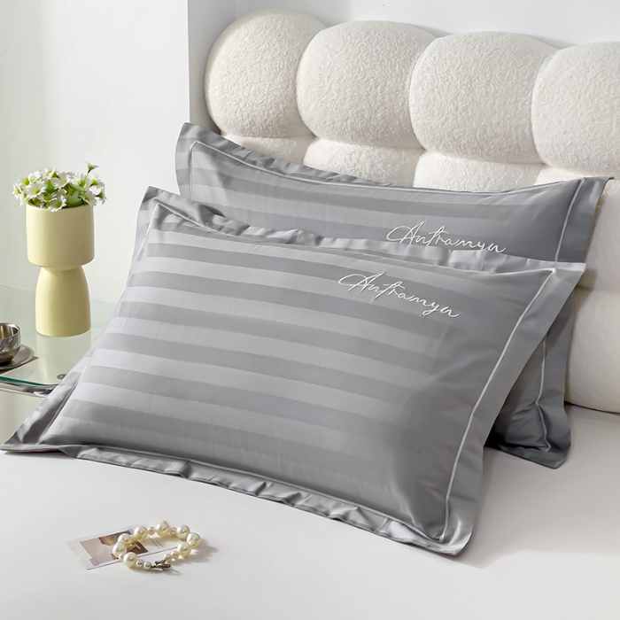 91家纺网 家纺一手货源 找家纺 （总）品乐2025新款60支长绒棉龙纹全棉刺绣枕套