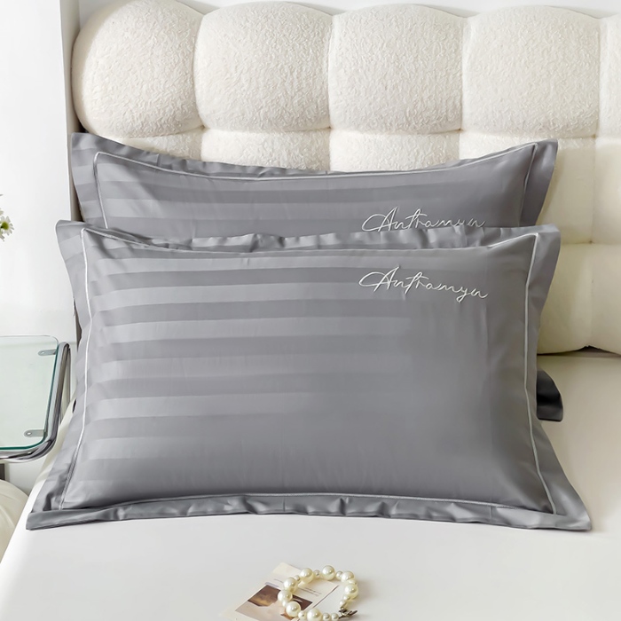 91家纺网 家纺一手货源 找家纺 （总）品乐2025新款60支长绒棉龙纹全棉刺绣枕套