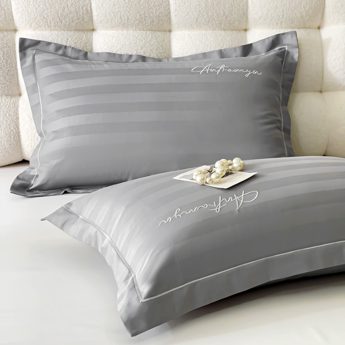 91家纺网 家纺一手货源 找家纺 （总）品乐2025新款60支长绒棉龙纹全棉刺绣枕套