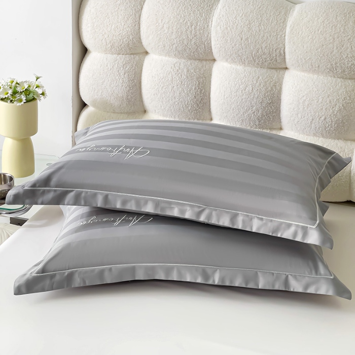 91家纺网 家纺一手货源 找家纺 （总）品乐2025新款60支长绒棉龙纹全棉刺绣枕套