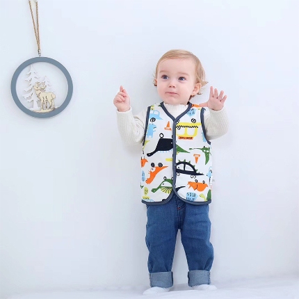 91家纺网 家纺一手货源 找家纺 （总）婴儿马甲保暖春秋款背心杜邦玉米棉男女新生宝宝衣服休闲外出坎肩