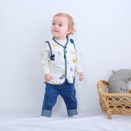 91家纺网 家纺一手货源 找家纺 （总）婴儿马甲保暖春秋款背心杜邦玉米棉男女新生宝宝衣服休闲外出坎肩