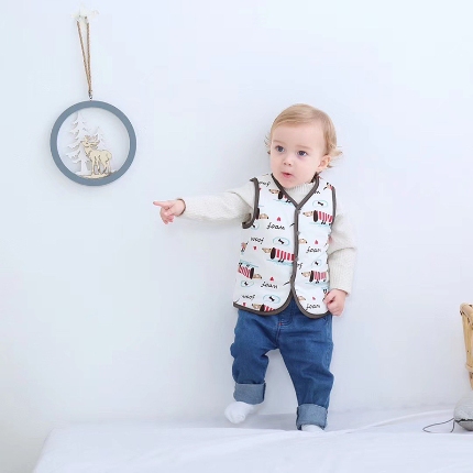 91家纺网 家纺一手货源 找家纺 （总）婴儿马甲保暖春秋款背心杜邦玉米棉男女新生宝宝衣服休闲外出坎肩