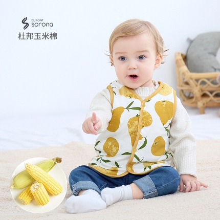 （总）婴儿马甲保暖春秋款背心杜邦玉米棉男女新生宝宝衣服休闲外出坎肩