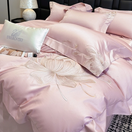 91家纺网 家纺一手货源 找家纺 （总）星蕴家纺 2025新品新疆全棉刺绣四件套-尤娜