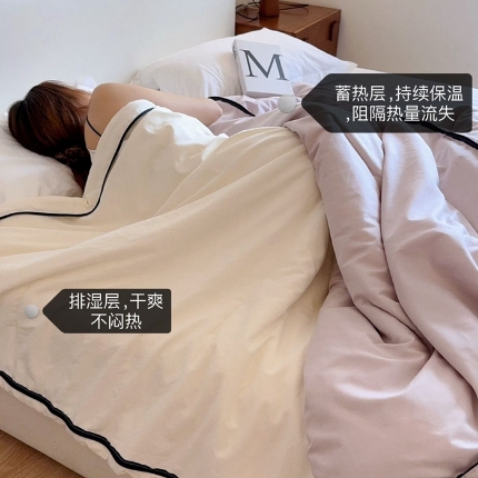 91家纺网 家纺一手货源 找家纺 （总）兜米家居 2025新款深睡亚朵星球同款双层控温被被芯pro被春夏子母被芯