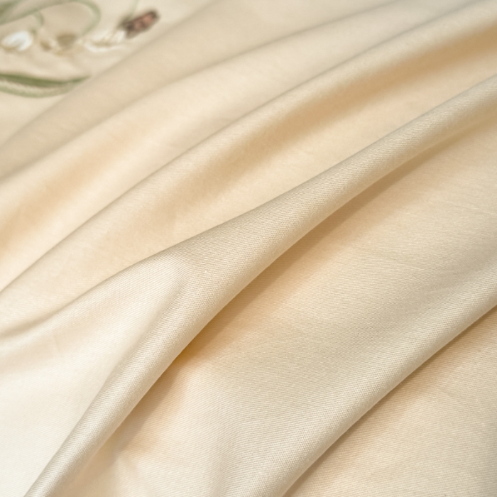 91家纺网 家纺一手货源 找家纺 （总）（控价）2025新款 专版花型 高克重A类 全棉长绒棉满屏重工刺绣四件套-铃兰物语