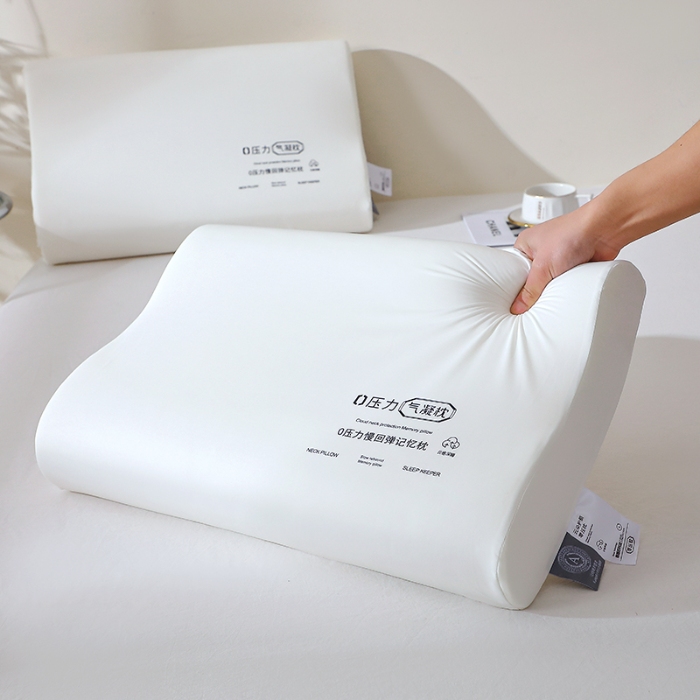 91家纺网 家纺一手货源 找家纺 （总）2025新款零压深睡慢回弹记忆棉枕头护颈气凝枕芯学生宿舍家用直播批发厂家直销