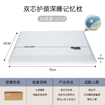 91家纺网 家纺一手货源 找家纺 （总）2025新款深睡零压pro记忆棉枕头升级双芯慢回弹记忆枕芯护颈酒店同款亚\\\\云朵