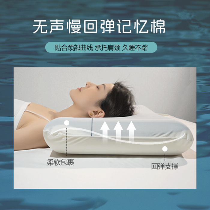 91家纺网 家纺一手货源 找家纺 （总）2025新款深睡零压pro记忆棉枕头升级双芯慢回弹记忆枕芯护颈酒店同款亚\\\\云朵