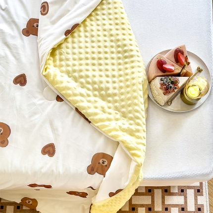 91家纺网 家纺一手货源 找家纺 （总）绒梦里 2025有氨印花小凉皮凉感冰豆豆夏被学生幼儿园儿童夏凉被空调被