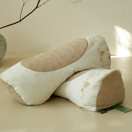 91家纺网 家纺一手货源 找家纺 （总）2025新款 草本愈眠 棉麻水洗全荞麦草本枕芯 安神荞麦助眠枕头