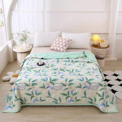 91家纺网 家纺一手货源 找家纺 （总）爱派  2025新款直播爆款印花水洗棉夏被夏凉被空调被被子被芯