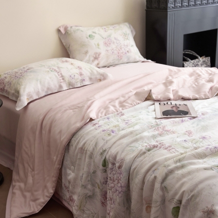 91家纺网 家纺一手货源 找家纺 （总）黛舒家居 2025新款天丝印花夏被四件套