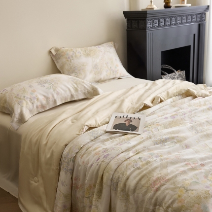 91家纺网 家纺一手货源 找家纺 （总）黛舒家居 2025新款天丝印花夏被四件套