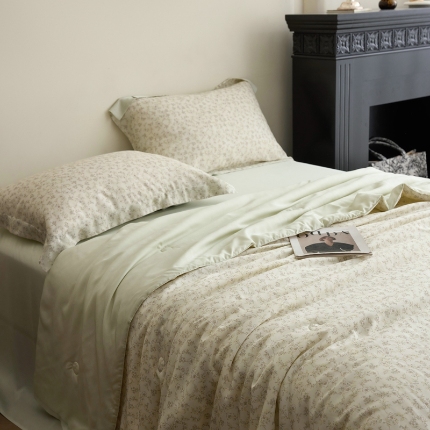 91家纺网 家纺一手货源 找家纺 （总）黛舒家居 2025新款天丝印花夏被四件套