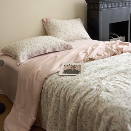 91家纺网 家纺一手货源 找家纺 （总）黛舒家居 2025新款天丝印花夏被四件套