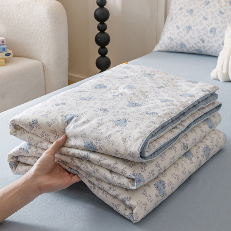 一加一 2025新款有氧纱印花大豆夏被 礼轻意重