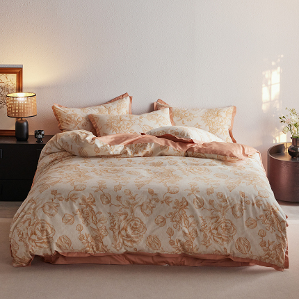 91家纺网 家纺一手货源 找家纺 （总）千朵森2025 新款 A类全棉印花拼角四件套