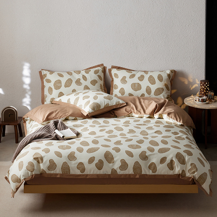 91家纺网 家纺一手货源 找家纺 （总）千朵森2025 新款 A类全棉印花拼角四件套