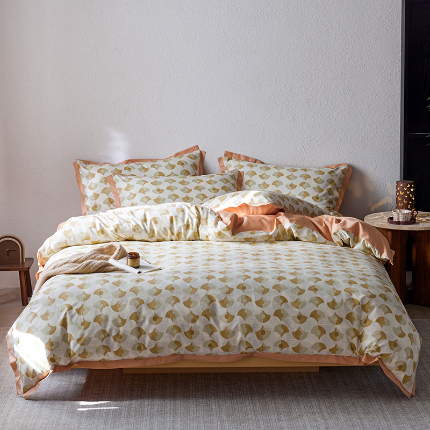 91家纺网 家纺一手货源 找家纺 （总）千朵森2025 新款 A类全棉印花拼角四件套