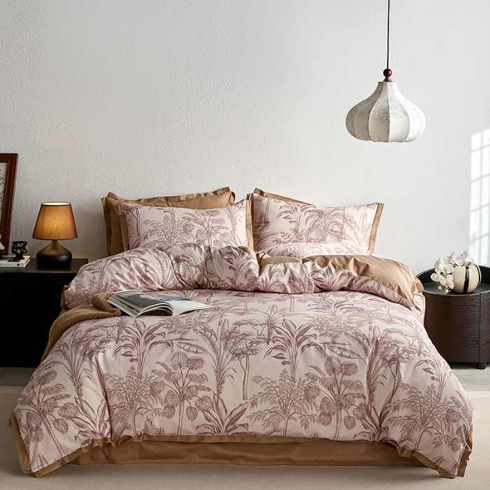 91家纺网 家纺一手货源 找家纺 （总）千朵森2025 新款 A类全棉印花拼角四件套