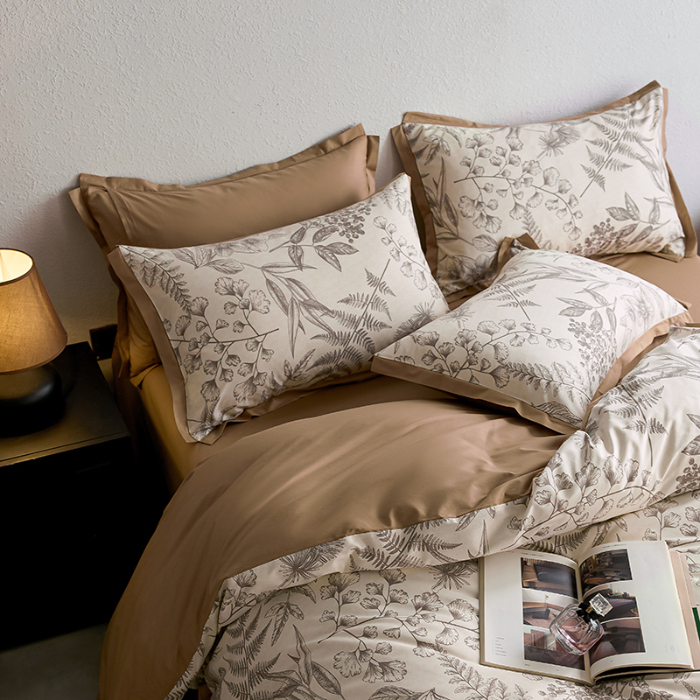 91家纺网 家纺一手货源 找家纺 （总）千朵森2025 新款 A类全棉印花拼角四件套