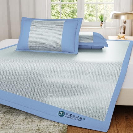（总）爱宝被业 2025新款冰丝凉席刺绣款