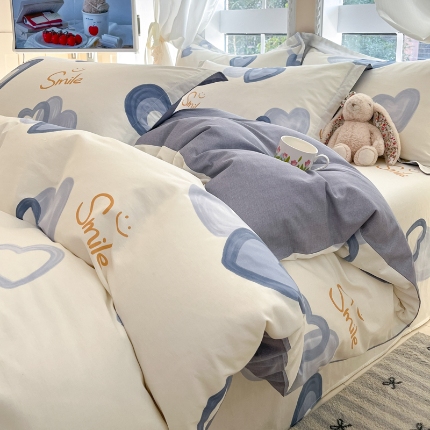 91家纺网 家纺一手货源 找家纺 （总）莱通家纺 2025春夏新款12868印花单被套（预留缩水±5公分，商家提供买家秀）