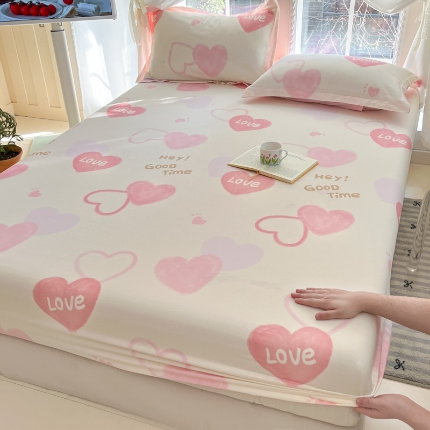 91家纺网 家纺一手货源 找家纺 （总）莱通家纺 2025春夏新款12868印花单床笠（预留缩水±5公分，商家提供买家秀）