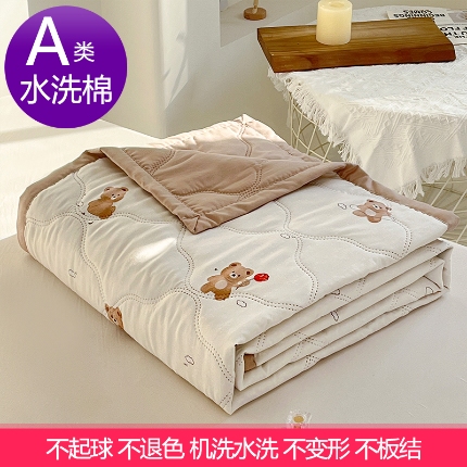91家纺网 家纺一手货源 找家纺 （总）诗雅纺织 2025新款超柔水洗棉夏凉被空调被超声波压花夏被礼品被