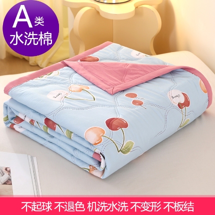 91家纺网 家纺一手货源 找家纺 （总）诗雅纺织 2025新款超柔水洗棉夏凉被空调被超声波压花夏被礼品被