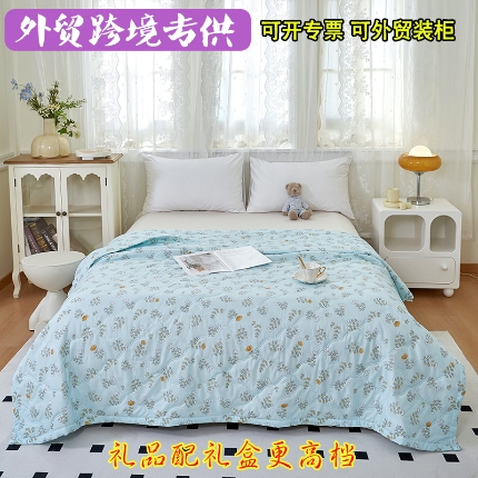 91家纺网 家纺一手货源 找家纺 （总）诗雅纺织 2025新款亲肤绒夏被超声波压花礼品被