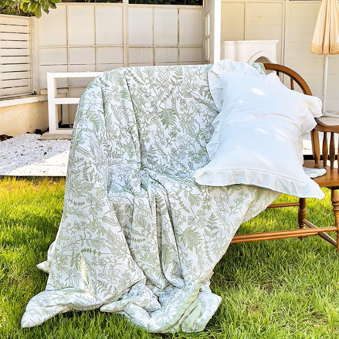 91家纺网 家纺一手货源 找家纺 （总）绒梦里2025A类高克重有氨印花凉感冰豆豆夏被直播爆款儿童学生夏凉被空调被