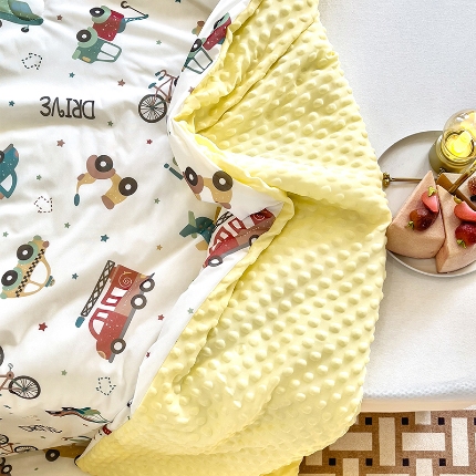 91家纺网 家纺一手货源 找家纺 （总）绒梦里2025A类高克重有氨印花凉感冰豆豆夏被直播爆款儿童学生夏凉被空调被