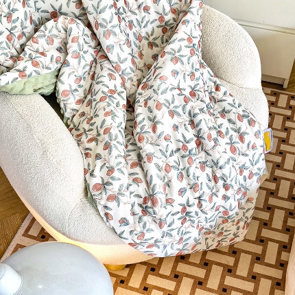 91家纺网 家纺一手货源 找家纺 （总）绒梦里2025A类高克重有氨印花凉感冰豆豆夏被直播爆款儿童学生夏凉被空调被