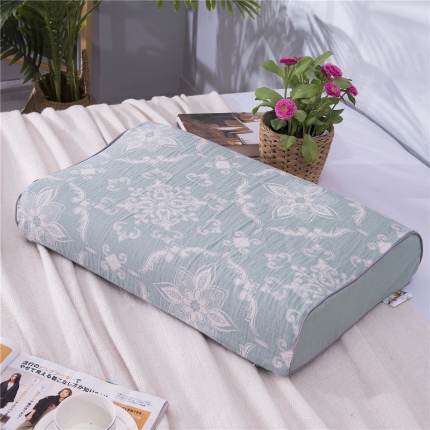 91家纺网 家纺一手货源 找家纺 （总）喜相逢家纺 R01-全棉双层水洗提花枕枕套