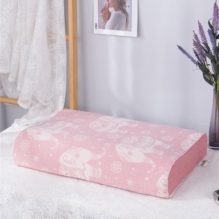 91家纺网 家纺一手货源 找家纺 （总）喜相逢家纺 R01-全棉双层水洗提花枕枕套