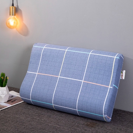 91家纺网 家纺一手货源 找家纺 (总）R02-全棉波浪枕套4060枕套不含芯斜纹记忆枕套