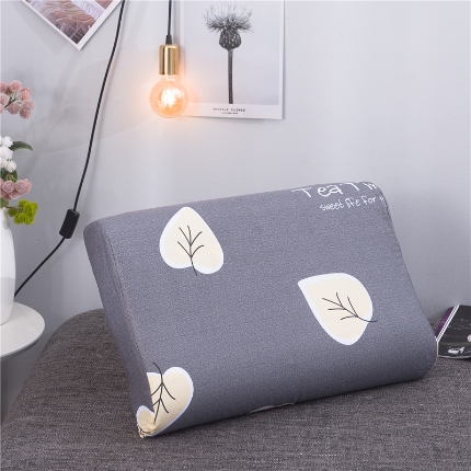 91家纺网 家纺一手货源 找家纺 (总）R02-全棉波浪枕套4060枕套不含芯斜纹记忆枕套