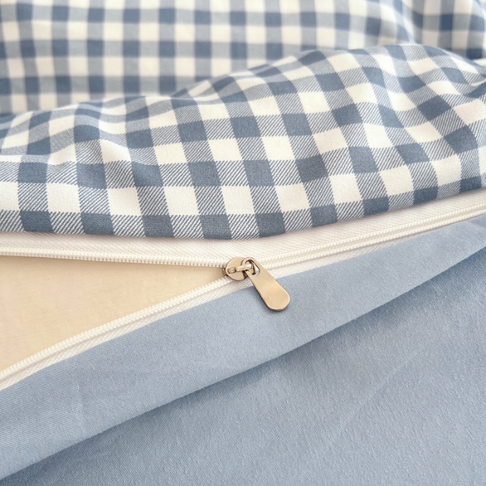 91家纺网 家纺一手货源 找家纺 （总）2025新款简约时尚无印风水洗棉四件套学生三件套床品套件