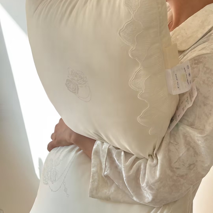 91家纺网 家纺一手货源 找家纺 （总）伟邦枕芯 2025新款玫瑰美 肤酒店枕枕头枕芯