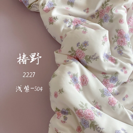 91家纺网 家纺一手货源 找家纺 （总2）诺梵家纺 2025新款A类有氧双层纱印花四件套