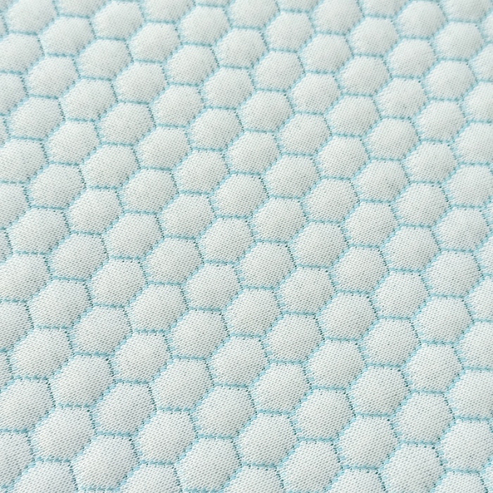 91家纺网 家纺一手货源 找家纺 小萌虎 2025新款A类冰块熊豆豆凉席床裙款 冰块熊-蓝