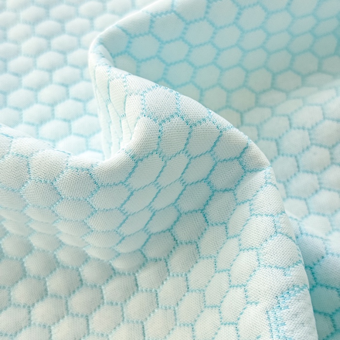 91家纺网 家纺一手货源 找家纺 小萌虎 2025新款A类冰块熊豆豆凉席床裙款 冰块熊-蓝